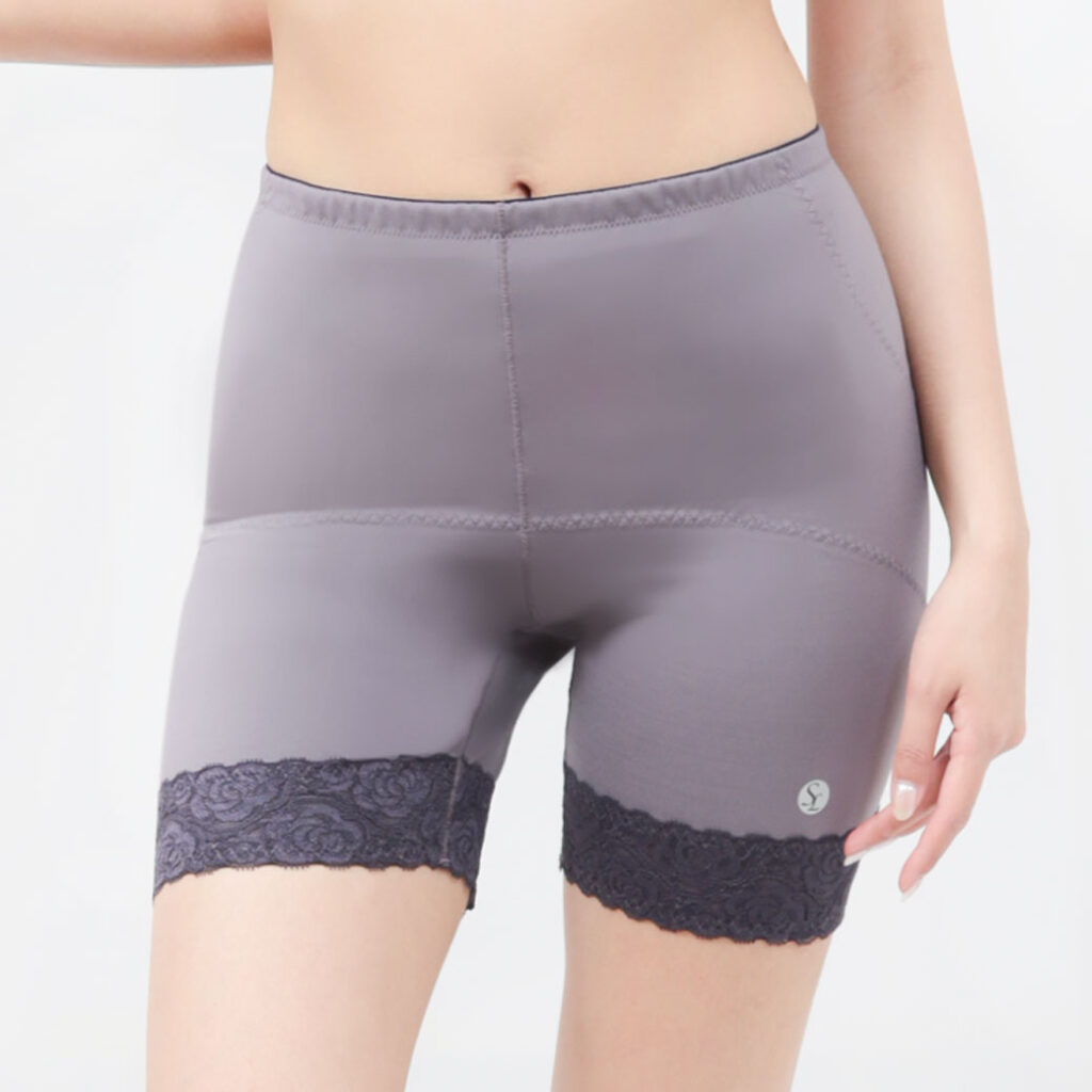 SiTEX Shaping Shorts, Far Infrared Shapewear, FIR Shaping Shorts, Hip Shaping Shorts, Lace Trim Shapewear, Copper Ion Fabric, Functional Underwear, Body Contouring Shorts, Women’s Shapewear, SiTEX Functional Textile