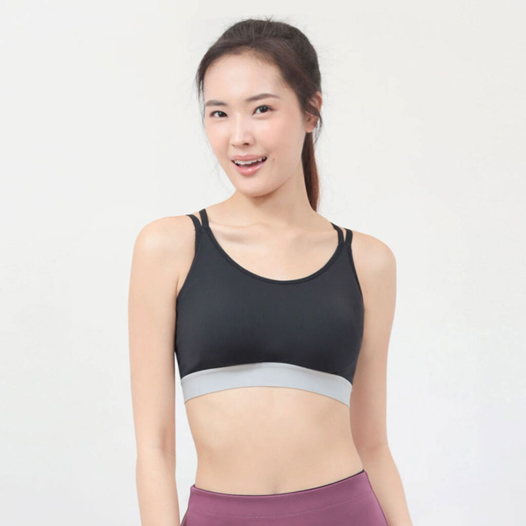 SiTEX Sports Bra, Double Strap Sports Bra, Color Block Sports Bra, Far Infrared Sports Bra, FIR Activewear, Functional Sports Bra, Breathable Sports Bra, Lightweight Activewear, SiTEX Far Infrared Fabric, Women’s Activewear