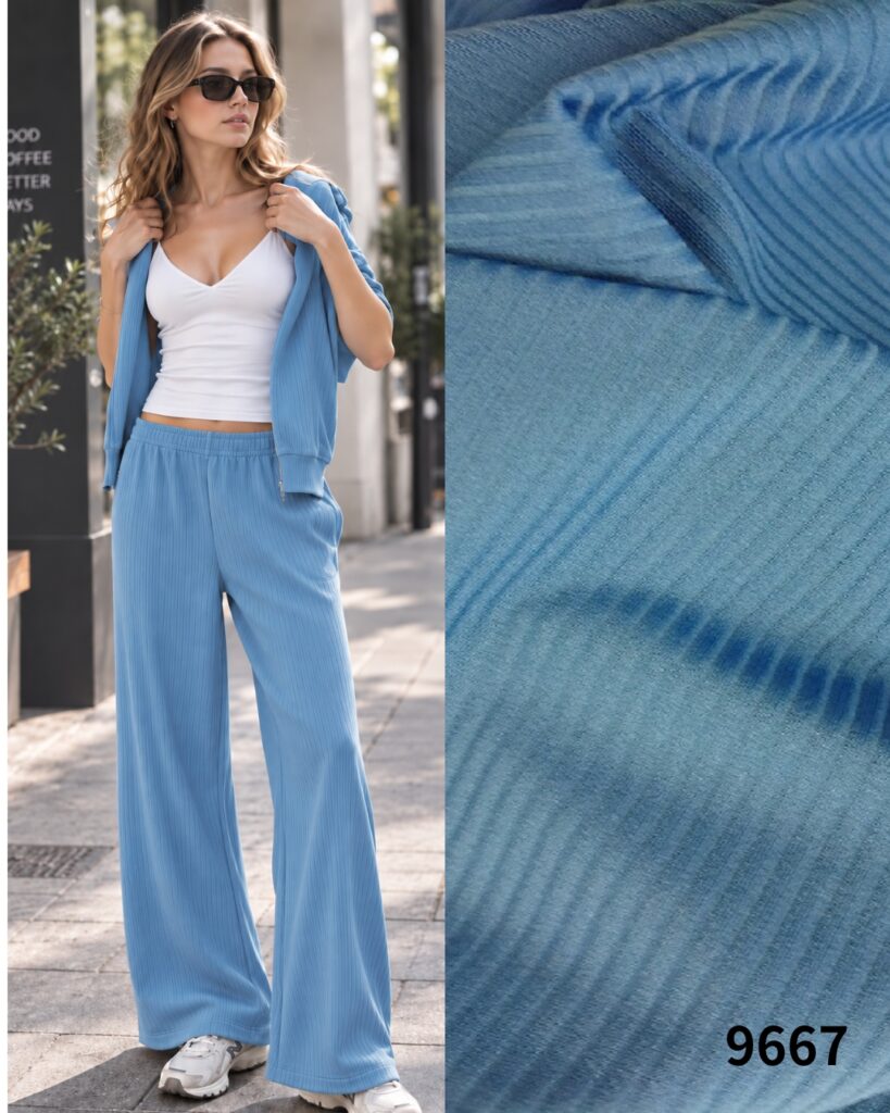 SiTEX Drop Needle, Drop Needle Knit Fabric, Nylon Spandex Fabric, 255 GSM Fabric, High Stretch Knit, Textured Knit Fabric, Rib Effect Fabric, Athleisure Fabric, Fashion Knit Fabric, Apparel Textile