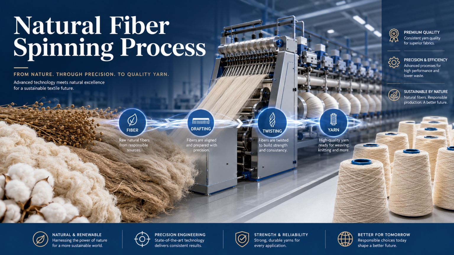 Natural Fiber Spinning Process